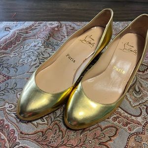 Metallic Gold Christian Louboutin